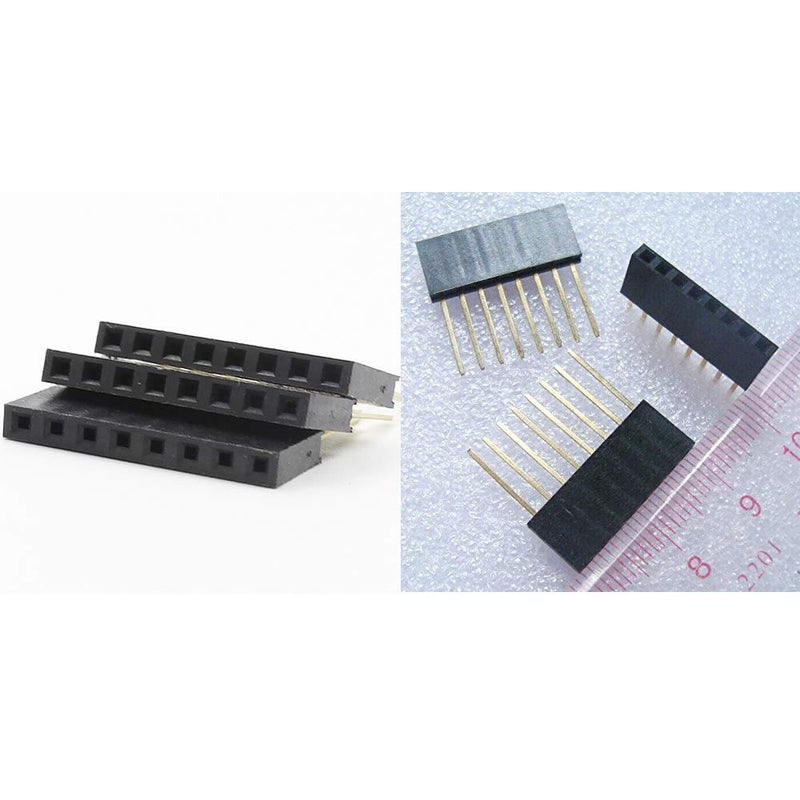 Comidox 2.54mm Pitch 8 Pin Single Row Straight Female Header Socket Connector for Arduino Shield 50Pcs - Image 2